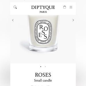 New Diptyque paris Roses small candle